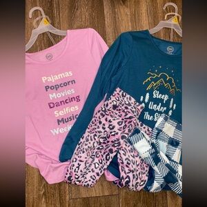 NWT Wonder Nation Girls Pajama Bundle! Size Large!